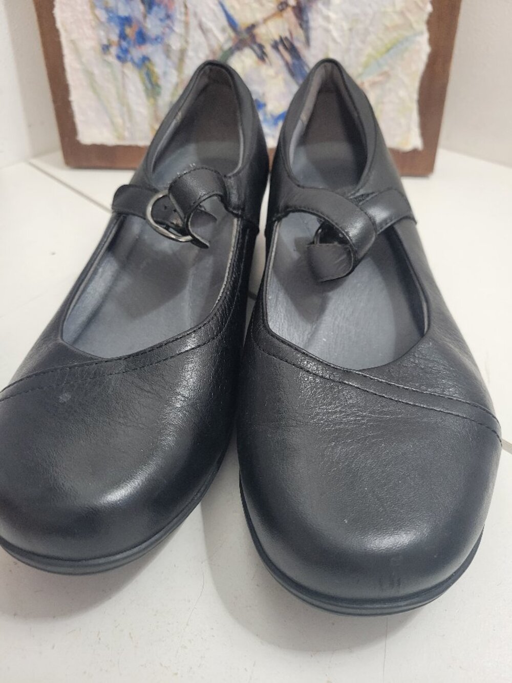 NWOT Dansko Black MAry Janes All Leather Size 40